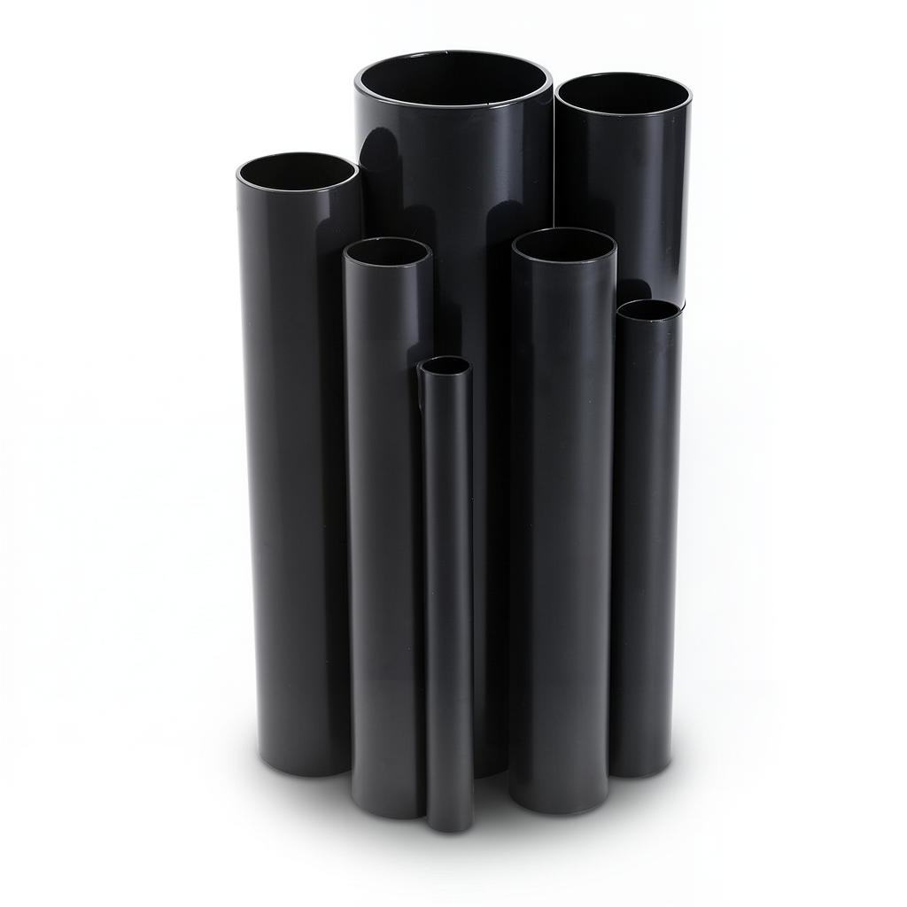مواسير UPVC ضغط اسمي 4 بار قطر خارجي 355 مم سمك 7 مم لون اسود