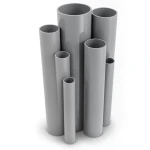 UPVC Pipes 6 Bar Pressure 355 mm Diameter 10.4 mm Thickness Gray