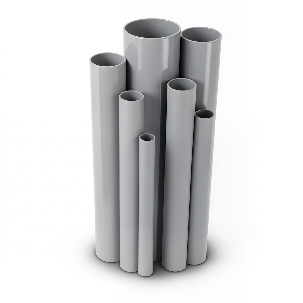 UPVC Pipes Nominal Pressure 10 Bar Outside Diameter 355 mm Thickness 16.9 mm Gray