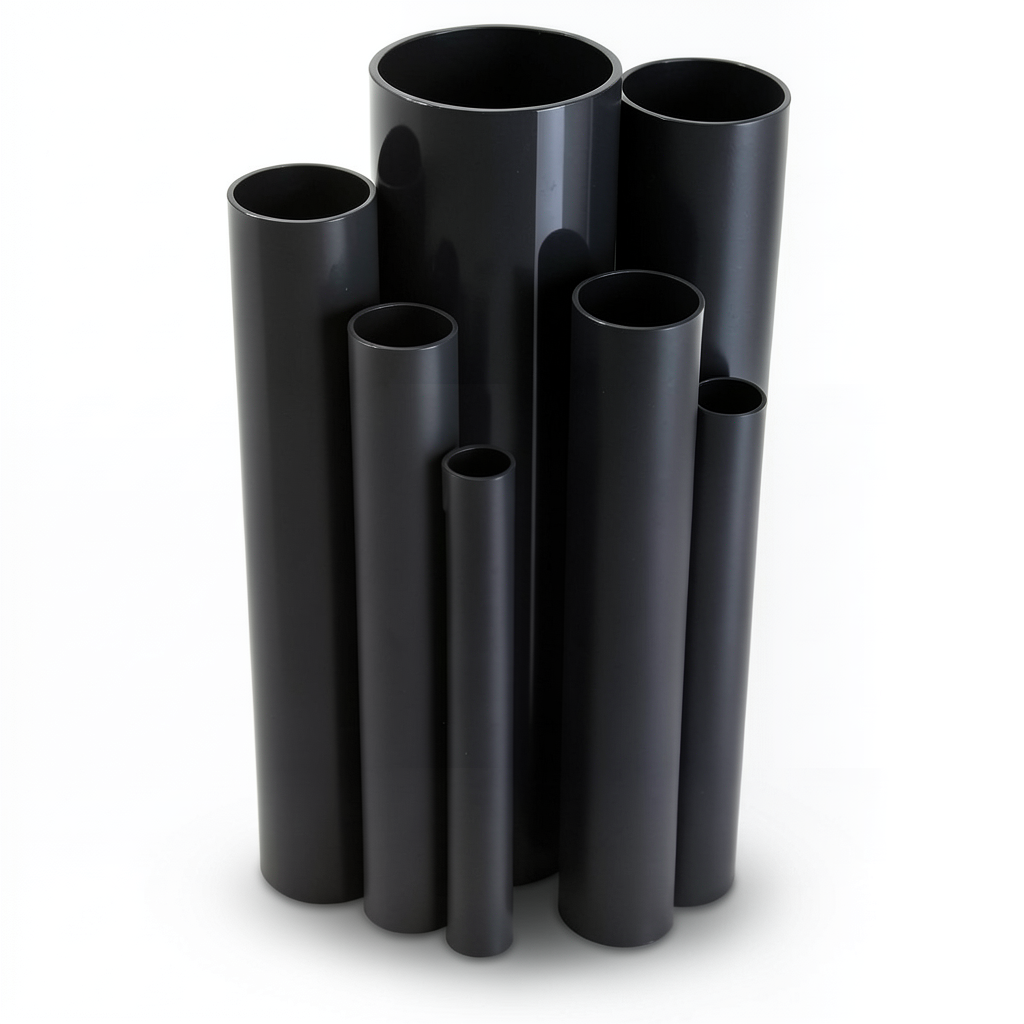 UPVC Pipes Nominal Pressure 10 Bar Outside Diameter 355 mm Thickness 16.9 mm Black