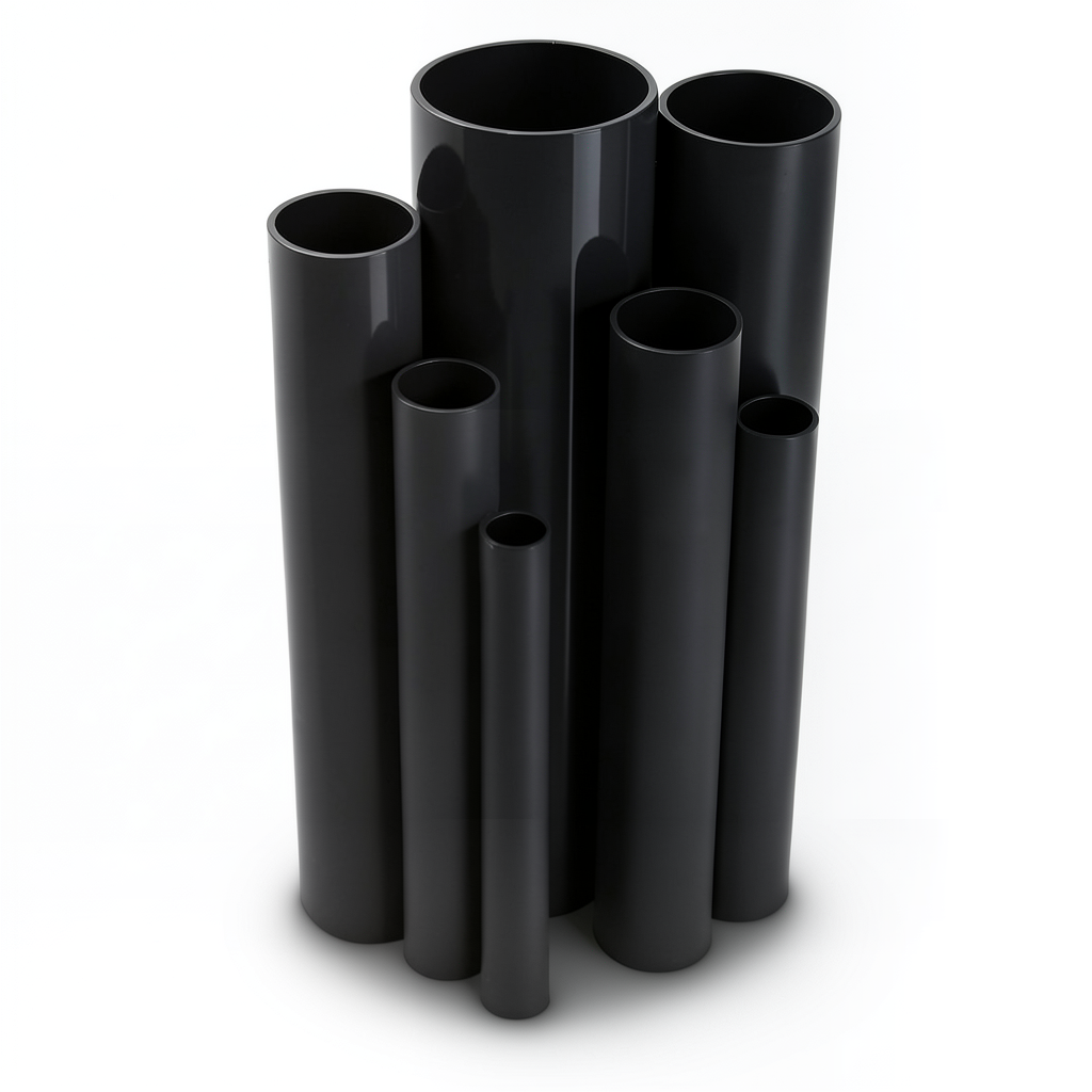 مواسير UPVC ضغط اسمي 4 بار قطر خارجي 355 مم سمك 7 مم لون اسود