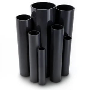 مواسير UPVC ضغط 10 بار قطر خارجي 450 مم سمك 21.5 مم لون اسود