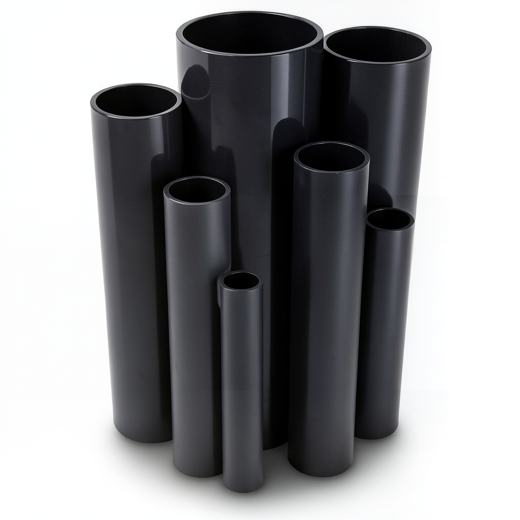 UPVC Pipes Nominal Pressure 10 Bar Outside Diameter 450 mm Thickness 21.5 mm Black