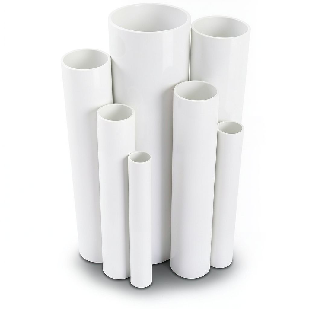 UPVC Pipes Nominal Pressure 6 Bar Outside Diameter 355 mm Thickness 10.4 mm White