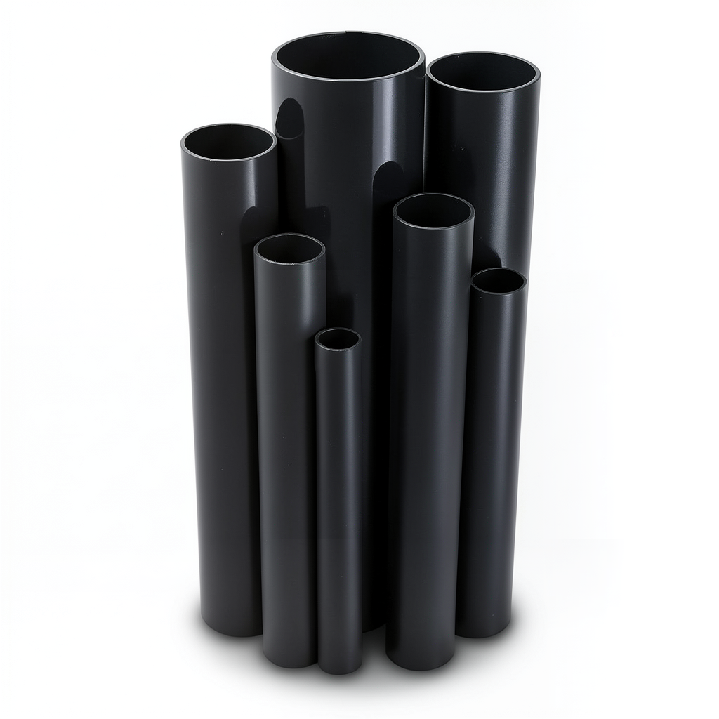 UPVC Pipes Nominal Pressure 2.5 Bar Outside Diameter 400 mm Thickness 3.2 mm Black