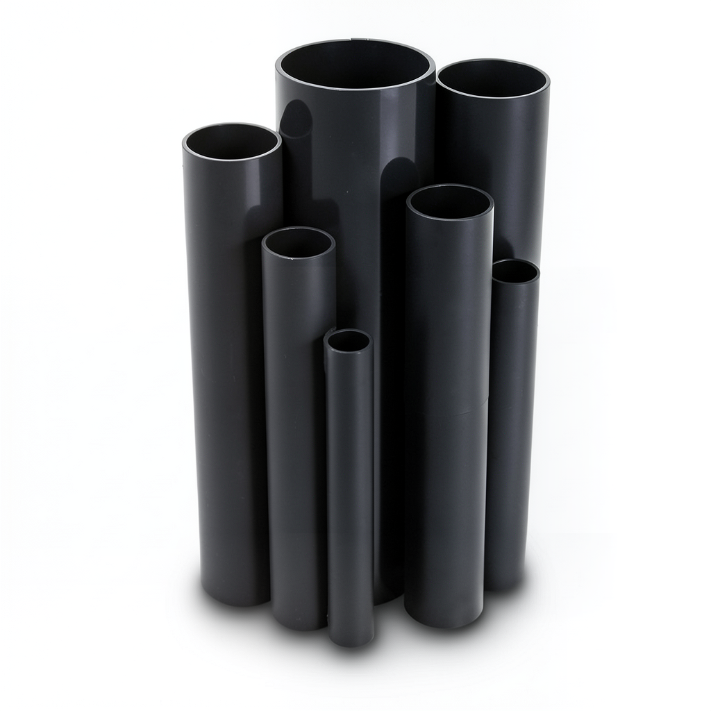 UPVC Pipes Nominal Pressure 10 Bar Outside Diameter 355 mm Thickness 16.9 mm Black