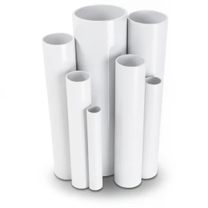 مواسير UPVC ضغط 4 بار قطر خارجي 355 مم سمك 7 مم لون أبيض