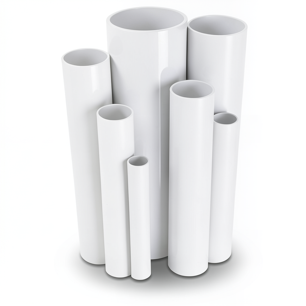 مواسير UPVC ضغط 4 بار قطر خارجي 355 مم سمك 7 مم لون أبيض