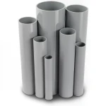 UPVC Pipes Pressure 4 Bar Outside Diameter 355 mm Thickness 7 mm Gray