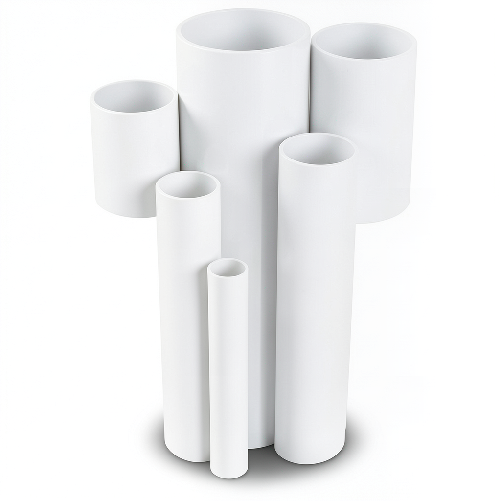 UPVC Pipes Nominal Pressure 2.5 Bar Outside Diameter 400 mm Thickness 3.2 mm White