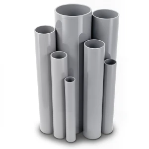 مواسير UPVC ضغط 6 بار قطر خارجي 355 مم سمك 10.4 مم لون رمادي