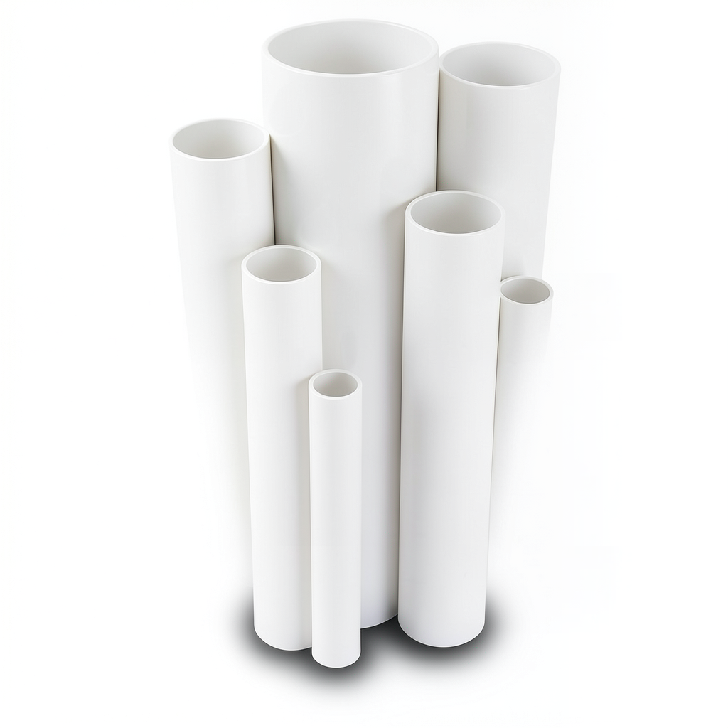 مواسير UPVC ضغط 4 بار قطر خارجي 400 مم سمك 7.9 مم لون أبيض