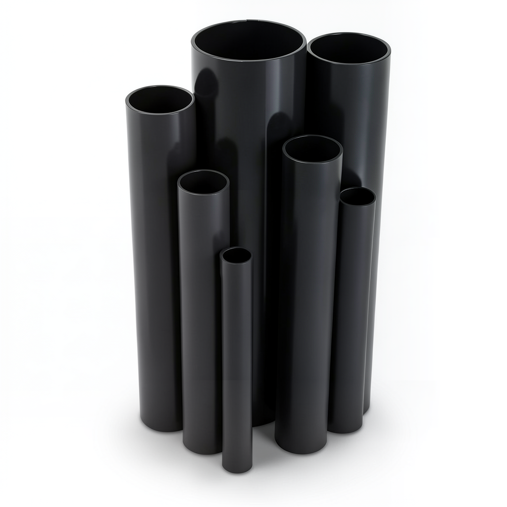 مواسير UPVC ضغط 6 بار قطر خارجي 355 مم سمك 10.4 مم لون اسود