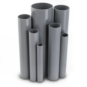مواسير UPVC ضغط 4 بار قطر خارجي 400 مم سمك 7.9 مم لون رمادي