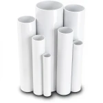 مواسير UPVC ضغط 10 بار قطر خارجي 355 مم سمك 16.9 مم لون أبيض