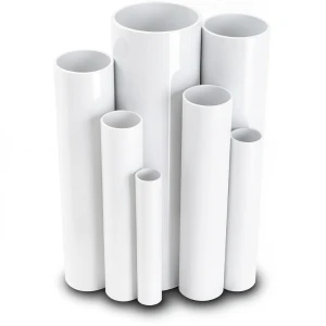 مواسير UPVC ضغط 10 بار قطر خارجي 355 مم سمك 16.9 مم لون أبيض
