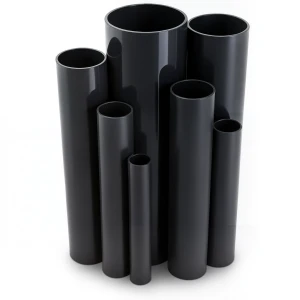 مواسير UPVC ضغط 4 بار قطر خارجي 400 مم سمك 7.9 مم لون اسود