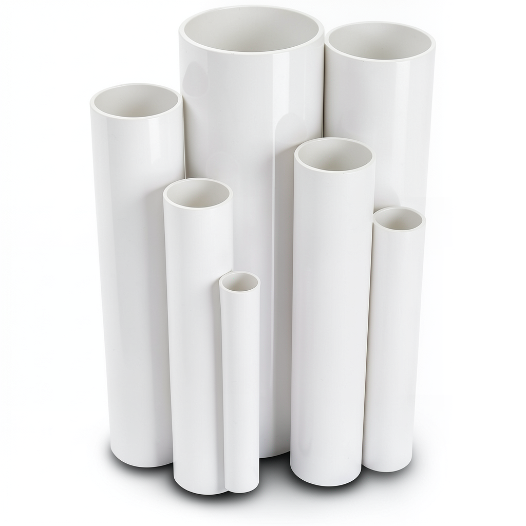 مواسير UPVC ضغط اسمي 16 بار قطر خارجي 355 مم سمك 26.3 مم لون أبيض