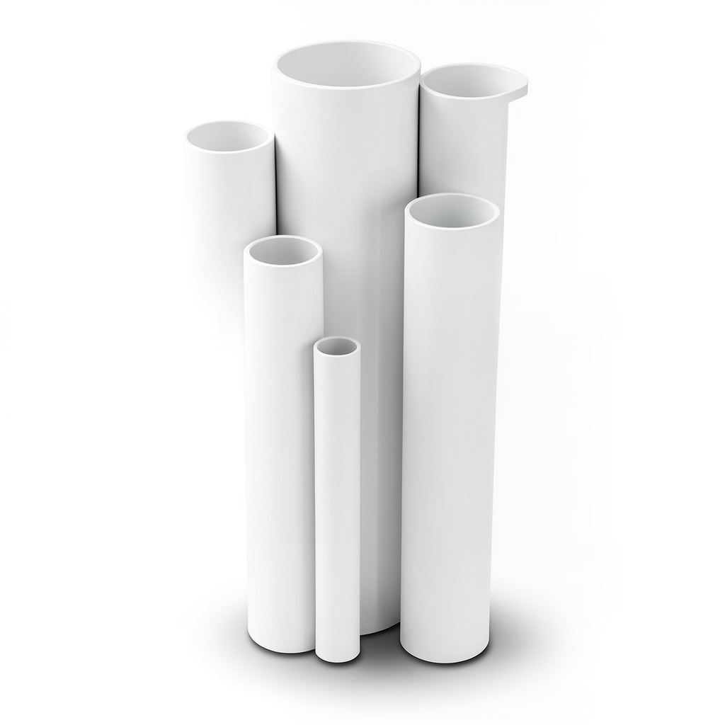 مواسير UPVC ضغط اسمي 2.5 بار قطر خارجي 400 مم سمك 3.2 مم لون أبيض