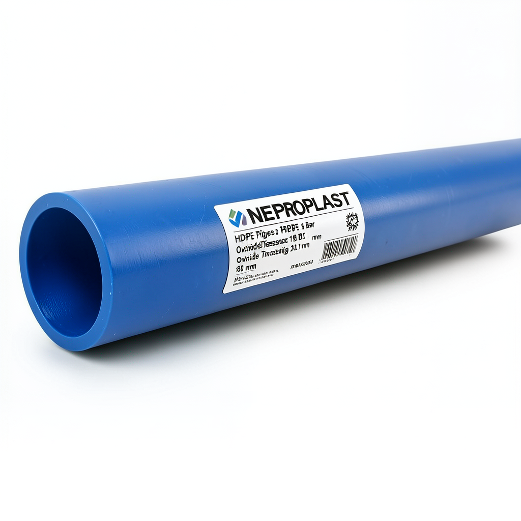 HDPE Pipes PE 80 Pressure 16 Bar Outside Diameter 180 mm Thickness 20.1 mm Blue | NEPROPLAST