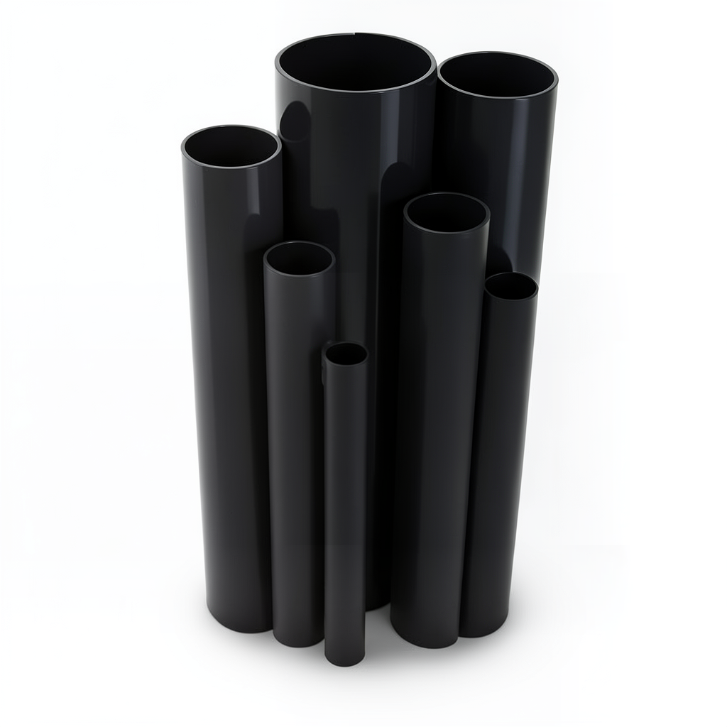 UPVC Pipes Nominal Pressure 2.5 Bar Outside Diameter 400 mm Thickness 3.2 mm Black