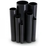 UPVC Pipes 4 Bar Pressure 400 mm Diameter 7.9 mm Thickness Black