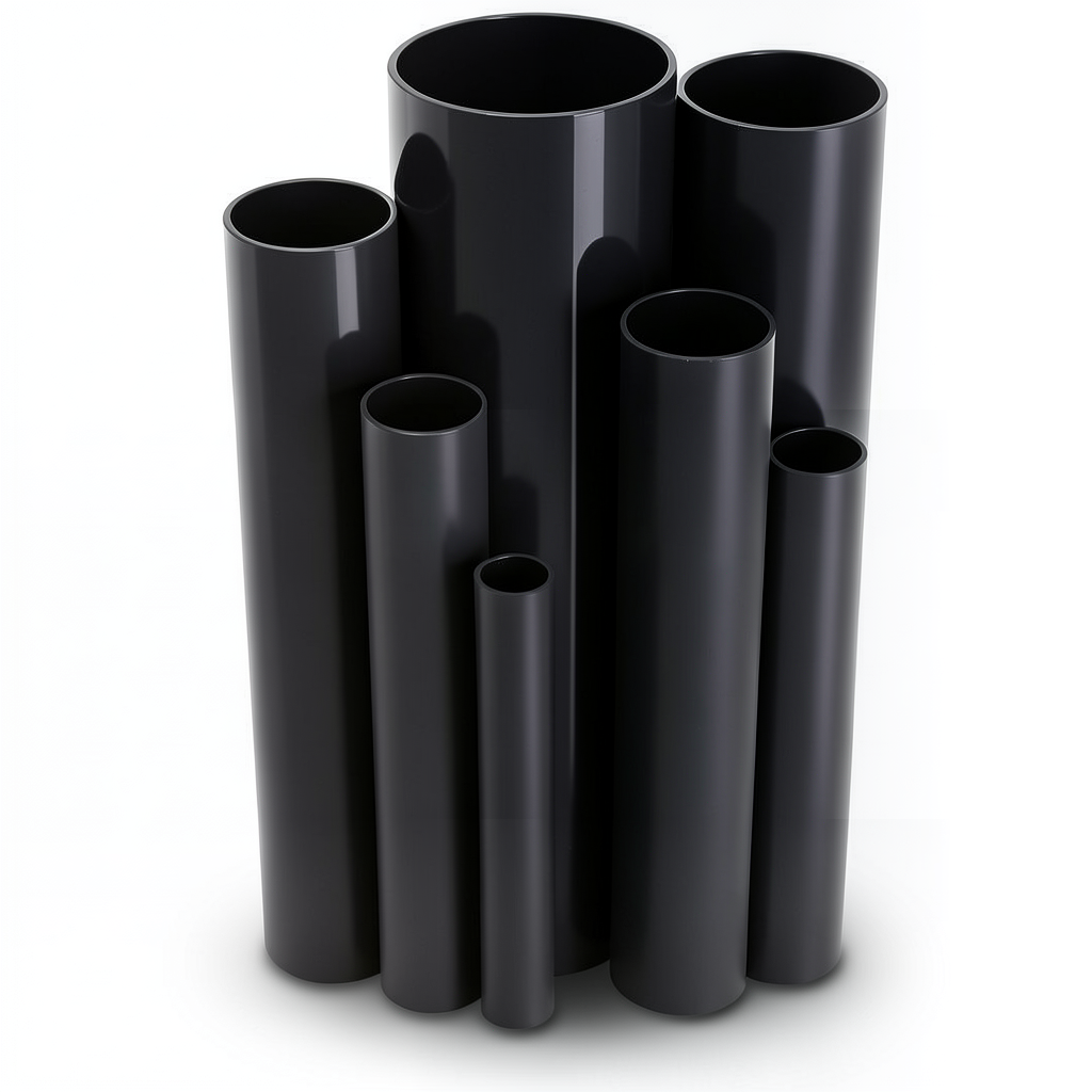 UPVC Pipes 4 Bar Pressure 400 mm Diameter 7.9 mm Thickness Black