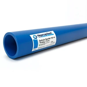 Neproplast HDPE Pipes PE 80 Pressure 16 Bar Outside Diameter 160 mm Thickness 17.9 mm Blue | NEPROPLAST