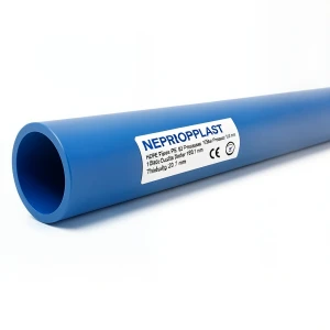 HDPE Pipes PE 80 Pressure 16 Bar Outside Diameter 180 mm Thickness 20.1 mm Blue | NEPROPLAST