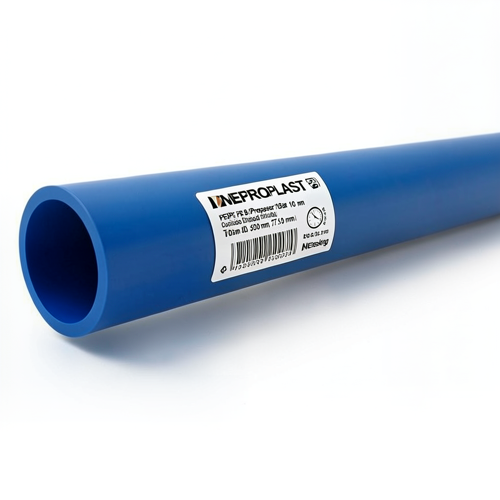 أنابيب HDPE PE 80 ضغط 16 بار قطر خارجي 250 مم سمك 27.9 مم لون أزرق | نيبروبلاست