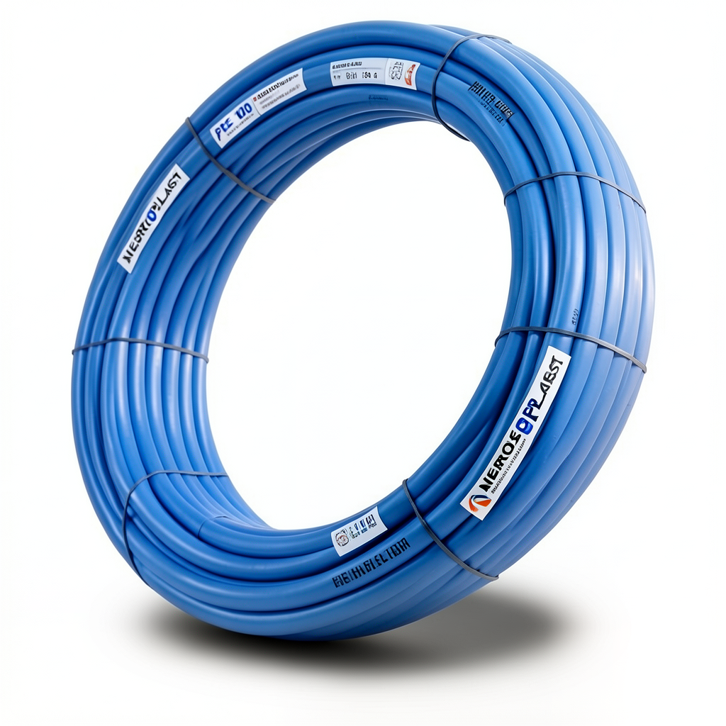 أنابيب HDPE PE 100 ضغط 20 بار قطر خارجي 50 مم سمك 5.6 مم لون ازرق | نيبروبلاست