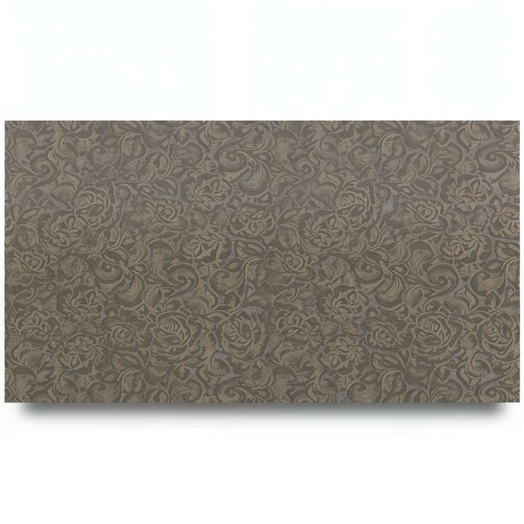 Italian Wallpaper Patterned Design 10 m x 0.70 m Dark Beige