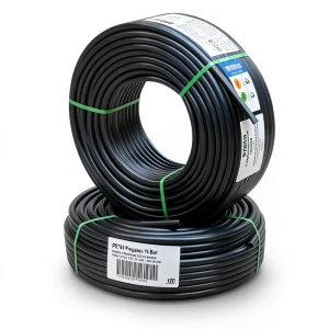 أنابيب HDPE PE 80 ضغط 16 بار قطر 50 مم سمك 5.6 مم لون أسود | نيبروبلاست