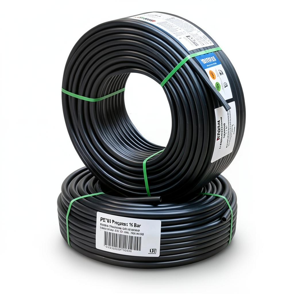HDPE Pipes PE 80 Pressure 16 Bar Diameter 50 mm Thickness 5.6 mm Black | NEPROPLAST