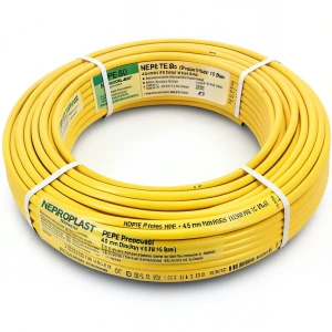 HDPE Pipes PE 80 Pressure 16 Bar 40 mm Diameter 4.5 mm Thickness Yellow | NEPROPLAST