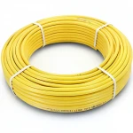 أنابيب HDPE نيبروبلاست PE 80 ضغط 12.5 بار قطر خارجي 90 مم سمك 8.2 مم لون أصفر 