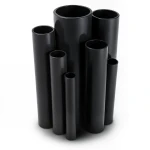 مواسير UPVC ضغط 6 بار قطر خارجي 400 مم سمك 11.7 مم لون اسود