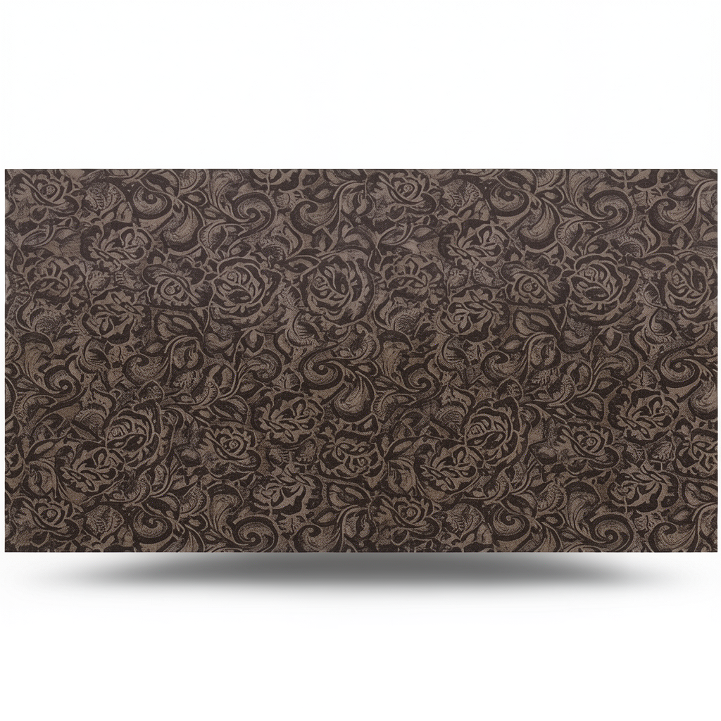 Italian Wallpaper Patterned Design 10 m x 0.70 m Dark Brown