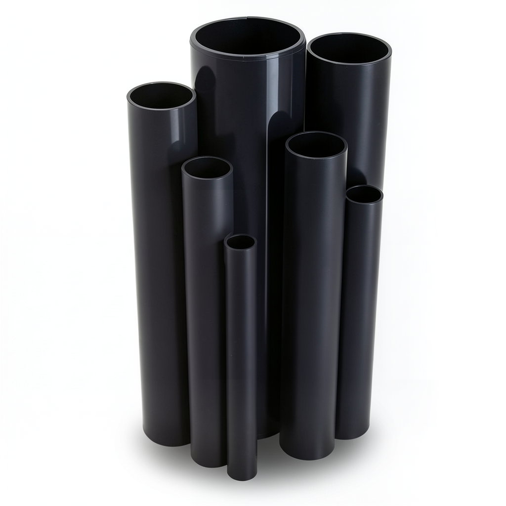 UPVC Pipes Nominal Pressure 10 Bar Outside Diameter 400 mm Thickness 19.1 mm Black