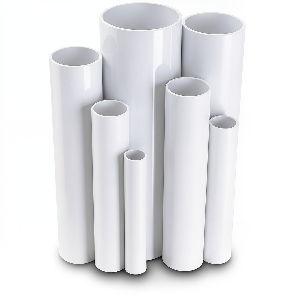 مواسير UPVC ضغط 6 بار قطر خارجي 450 مم سمك 13.2 مم لون أبيض