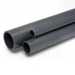 مواسير UPVC الوطنى ضغط 9 بار  مقاس 1/2 2 إنش سمك 3 مم لون رمادي غامق