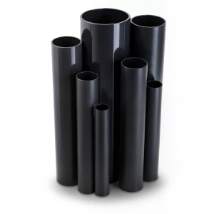 مواسير UPVC ضغط 6 بار قطر خارجي 400 مم سمك 11.7 مم لون اسود