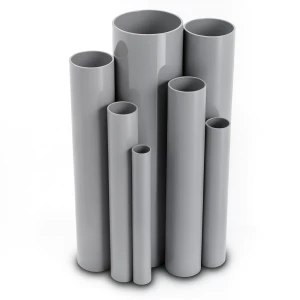 مواسير UPVC ضغط اسمي 2.5 بار قطر خارجي 450 مم سمك 3.6 مم لون رمادي