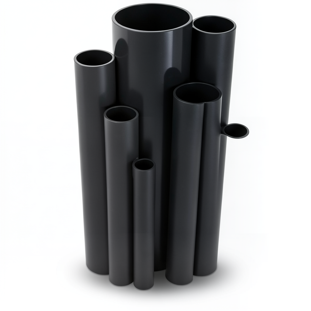 UPVC Pipes Nominal Pressure 2.5 Bar Outside Diameter 450 mm Thickness 3.6 mm Black