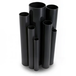مواسير UPVC ضغط 4 بار قطر خارجي 450 مم سمك 8.9 مم لون اسود