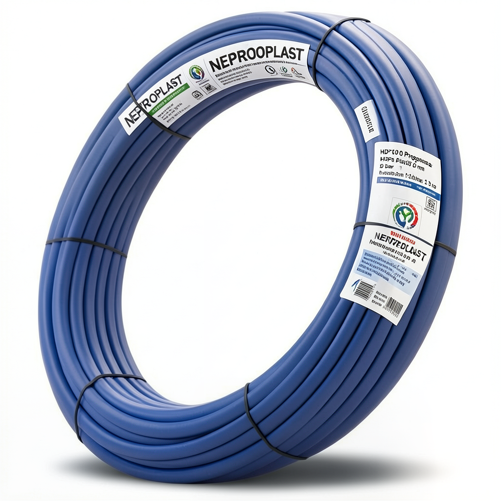 HDPE Pipes PE 100 Pressure 20 Bar Outside Diameter 20 mm Thickness 2.3 mm Blue | NEPROPLAST