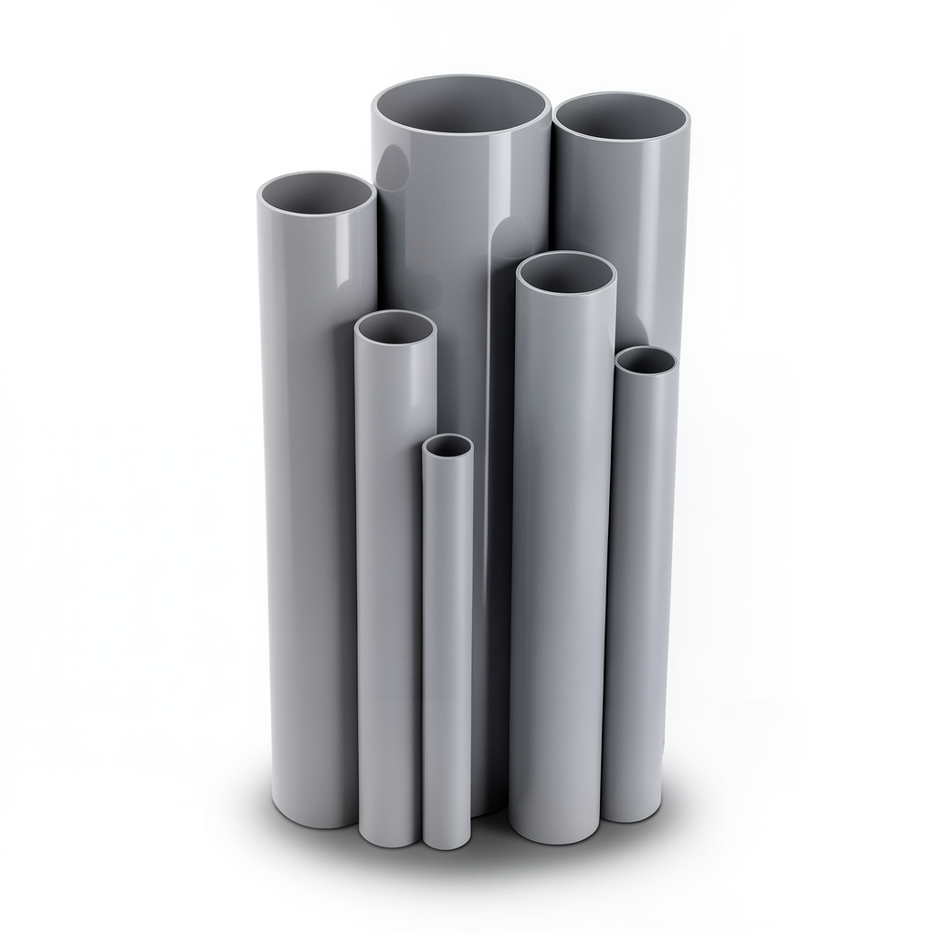 UPVC Pipes Nominal Pressure 6 Bar Outside Diameter 400 mm Thickness 11.7 mm Gray