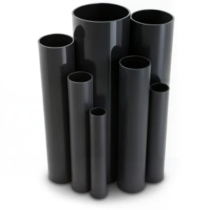 مواسير UPVC ضغط 6 بار قطر خارجي 400 مم سمك 11.7 مم لون اسود
