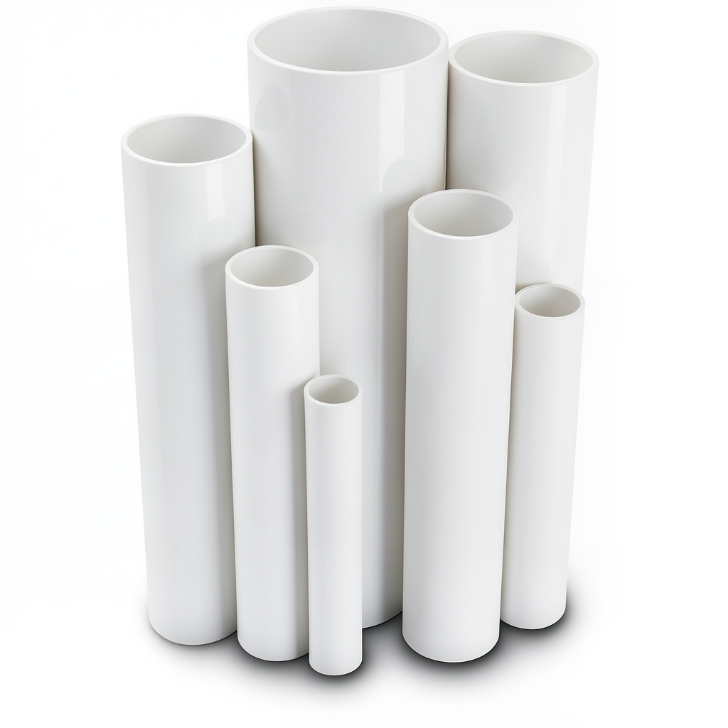 مواسير UPVC ضغط 16 بار قطر خارجي 400 مم سمك 29.7 مم لون أبيض