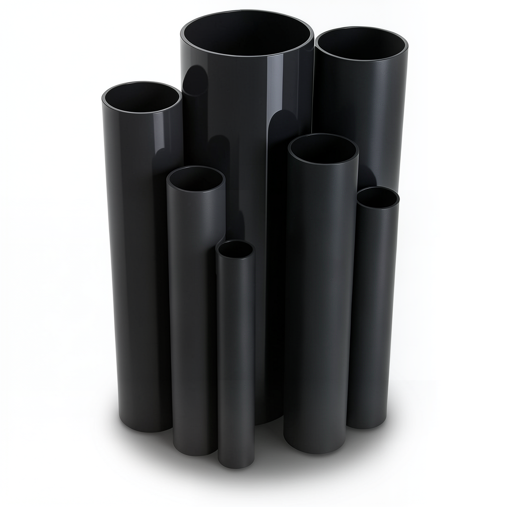 مواسير UPVC ضغط 16 بار قطر خارجي 400 مم سمك 29.7 مم لون اسود